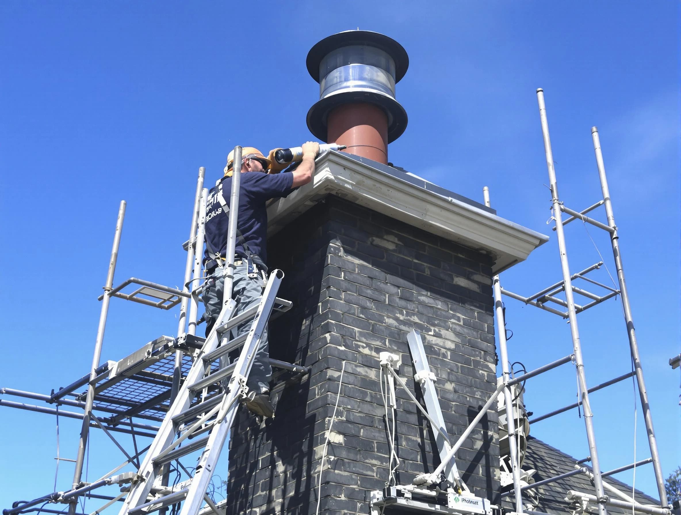 Sturdy chimney crown finished by Greenbrier Chimney Sweep in Greenbrier, TN