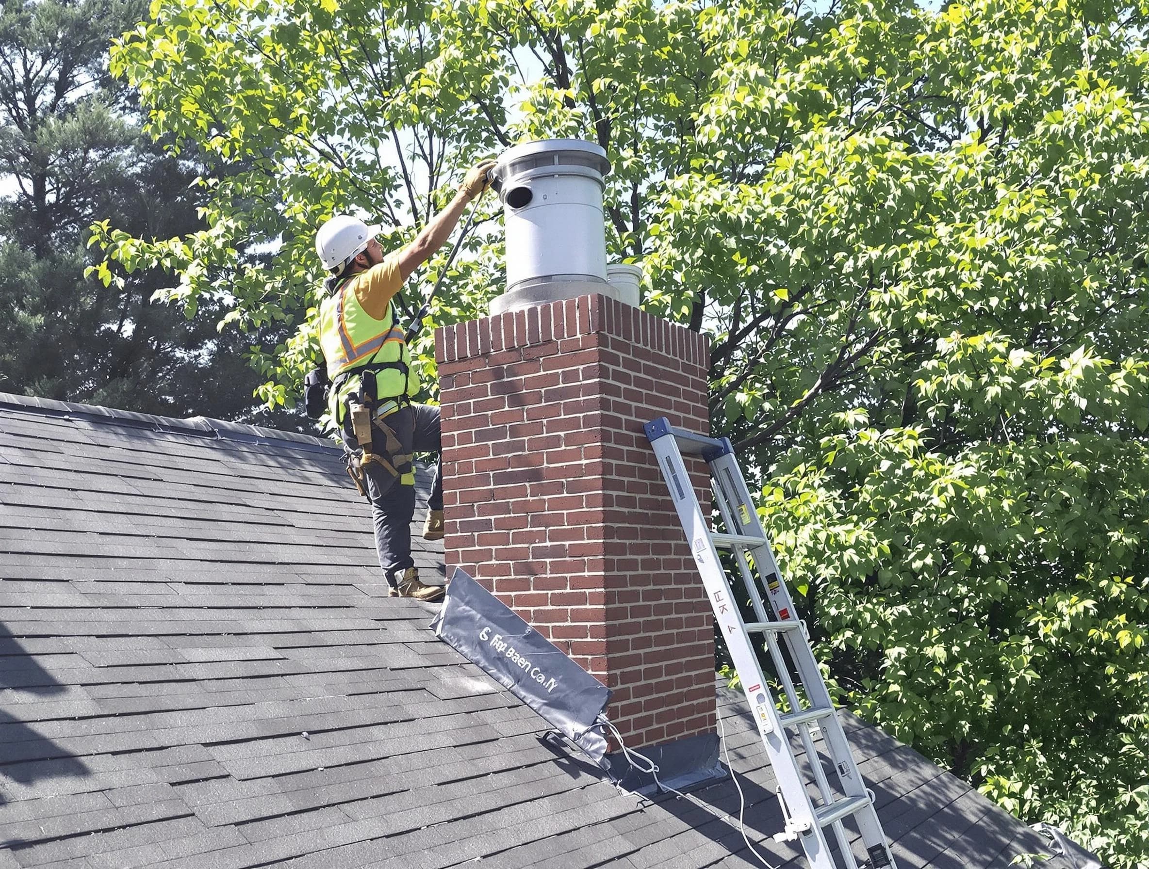 Chimney liner inspection by Greenbrier Chimney Sweep in Greenbrier, TN