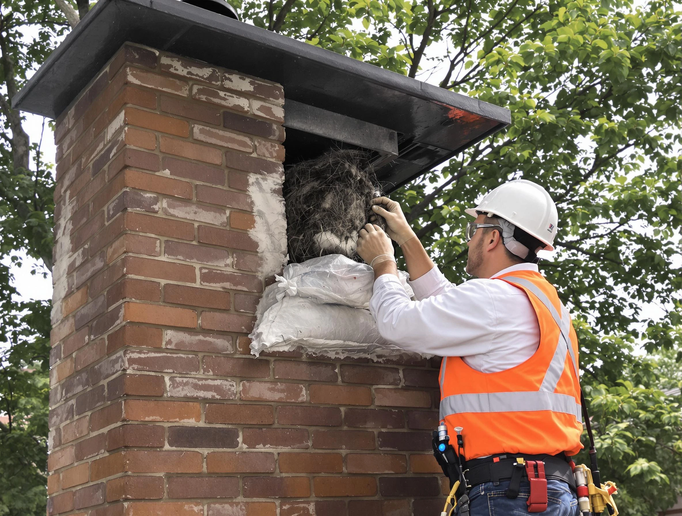 Humane removal of debris and animals by Greenbrier Chimney Sweep in Greenbrier, TN