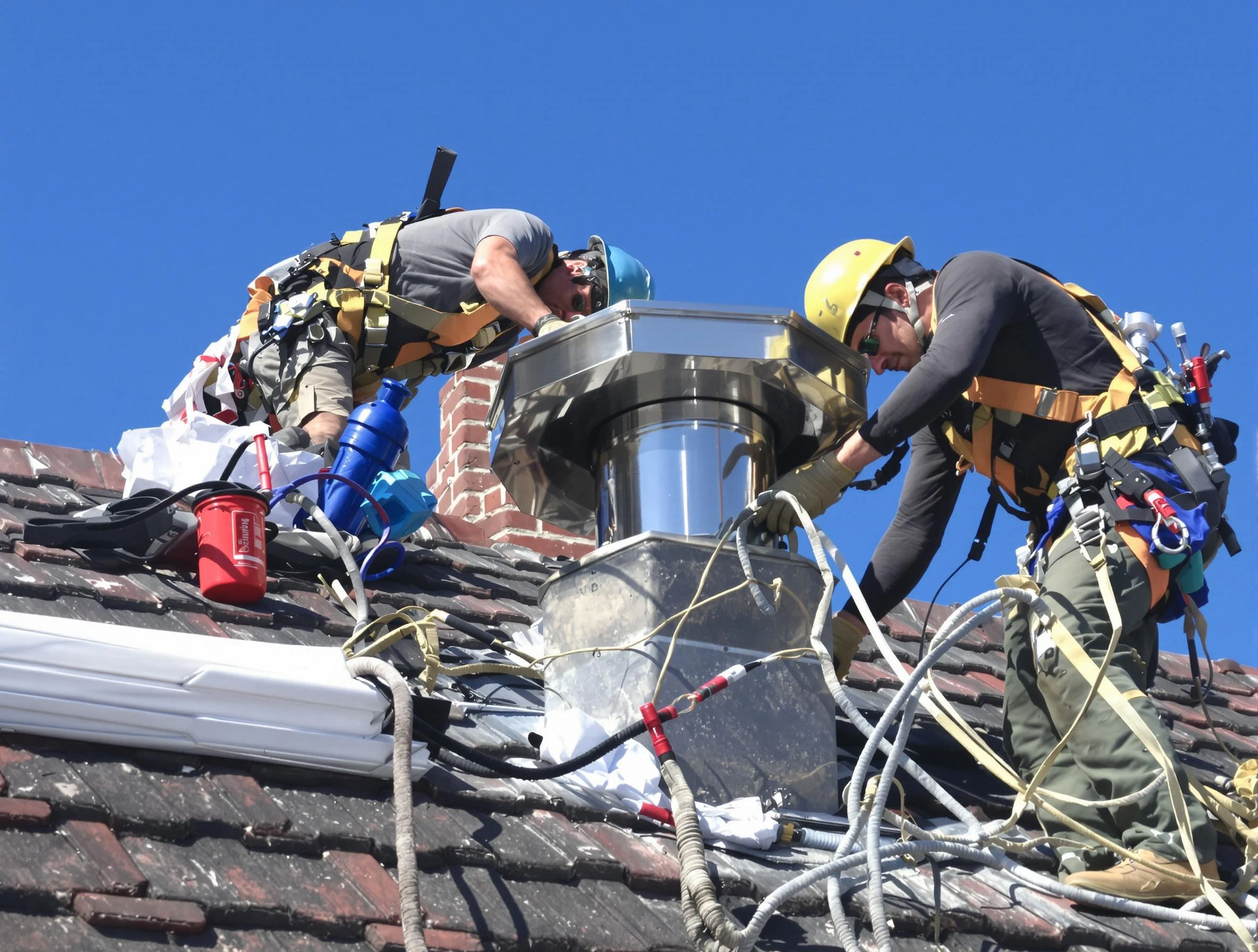 Protective chimney cap installed by Greenbrier Chimney Sweep in Greenbrier, TN