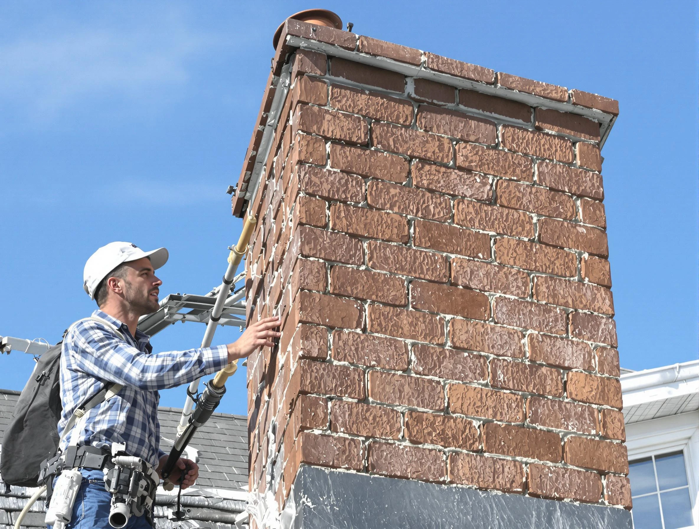 Brickwork for a chimney rebuild by Greenbrier Chimney Sweep in Greenbrier, TN